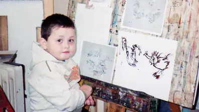 2 yaşında resme başlayan ressamın 16 yaşında yarattığı eserler