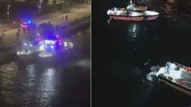 Haliç Metro Köprüsü'nde intihar girişimi: Denize atlayan 2 kişi kurtarıldı