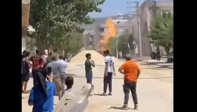 Kilis'te doğalgaz borusu patladı