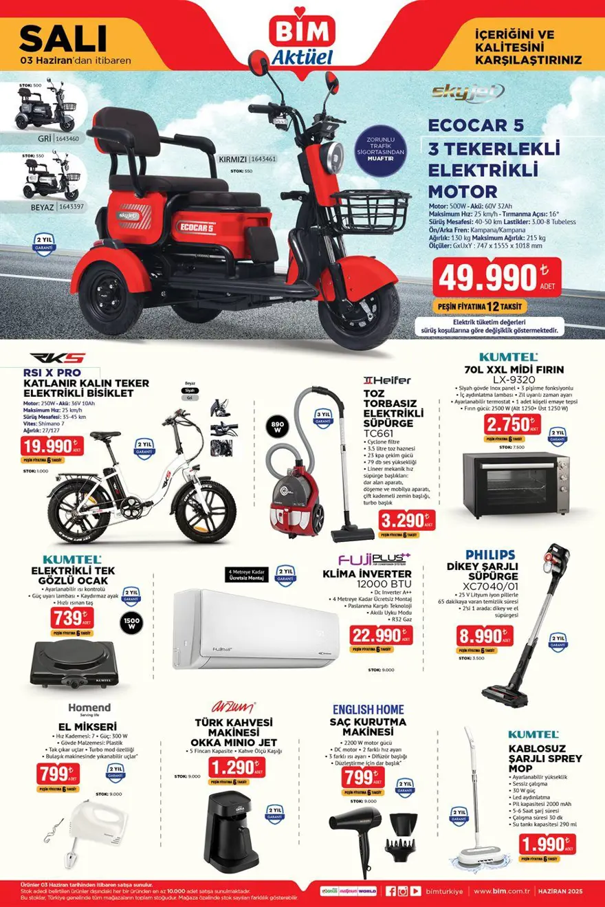 ŞİMDİ RAFLARDA! BİM aktüel 3 Haziran 2025 Salı: BİM'e bu hafta: TV, cep telefonu, elektrikli bisiklet, klima, erkek t-shirt, hurç çeşitleri, erzak kapları, kızartma tenceresi geliyor 2 ŞİMDİ RAFLARDA! BİM aktüel 3 Haziran 2025 Salı: BİM'e bu hafta: TV, cep telefonu, elektrikli bisiklet, klima, erkek t-shirt, hurç çeşitleri, erzak kapları, kızartma tenceresi geliyor 2