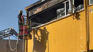 Gaziantep'te toptancılar sitesinde yangın paniği