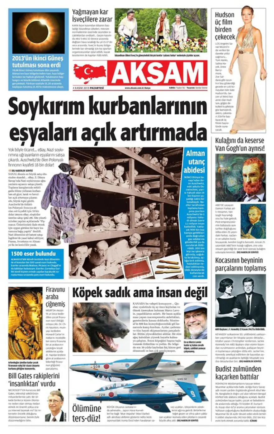 4 Kasım 2013 gazete manşetleri 2