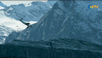 Dağdan atlayıp uçağa bindiler