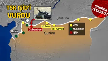Sınırda astsubay şehit oldu, TSK Suriye'deki IŞİD hedeflerini vurdu