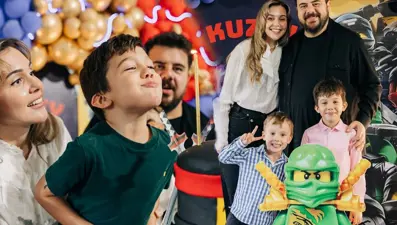Berfu-Eser Yenenler'in oğlu Kuzey 6 yaşında: İşte doğum günü partisinden kareler