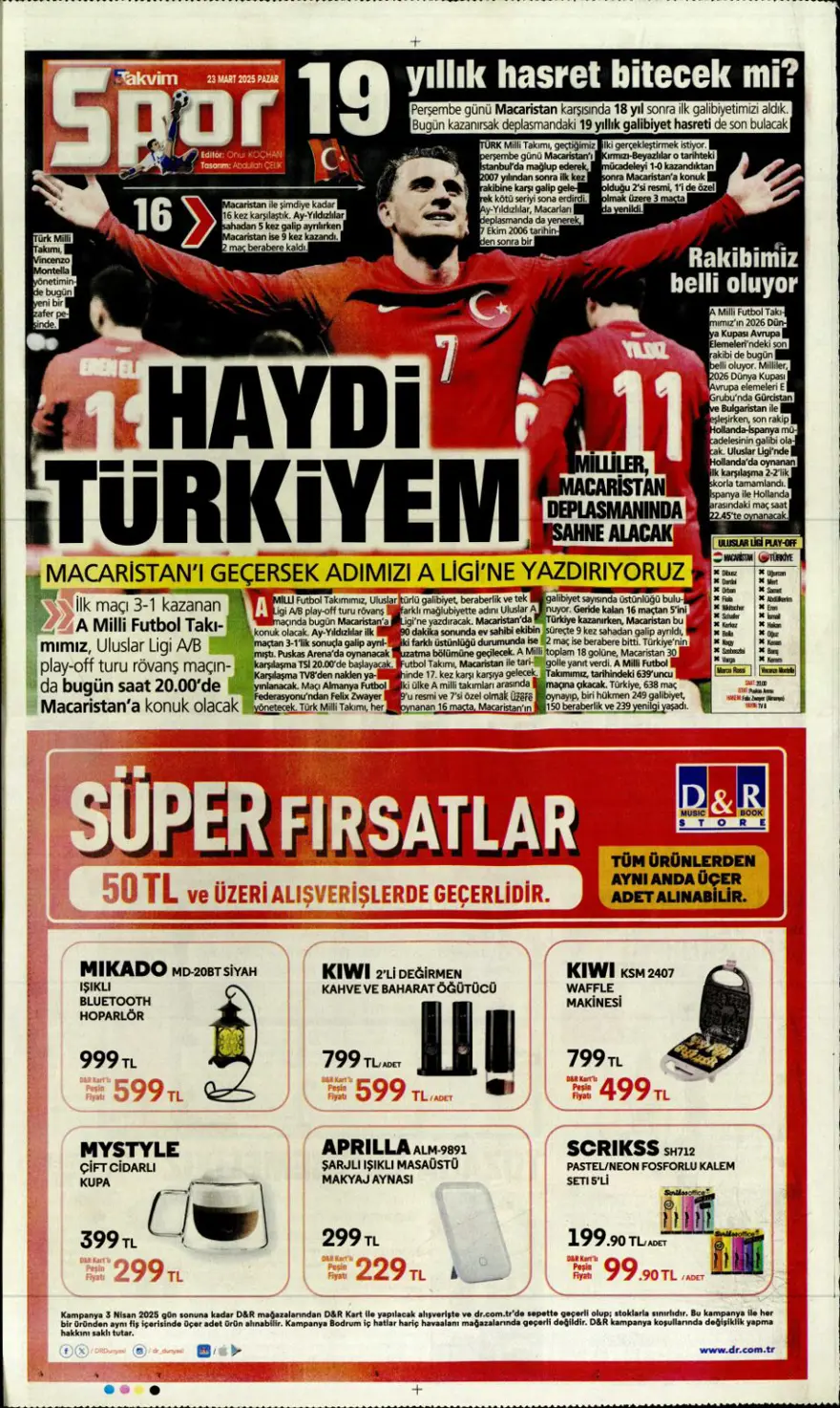 "A ligi için son viraj" (23 Mart 2025 spor manşetleri) 16 "A ligi için son viraj" (23 Mart 2025 spor manşetleri) 16