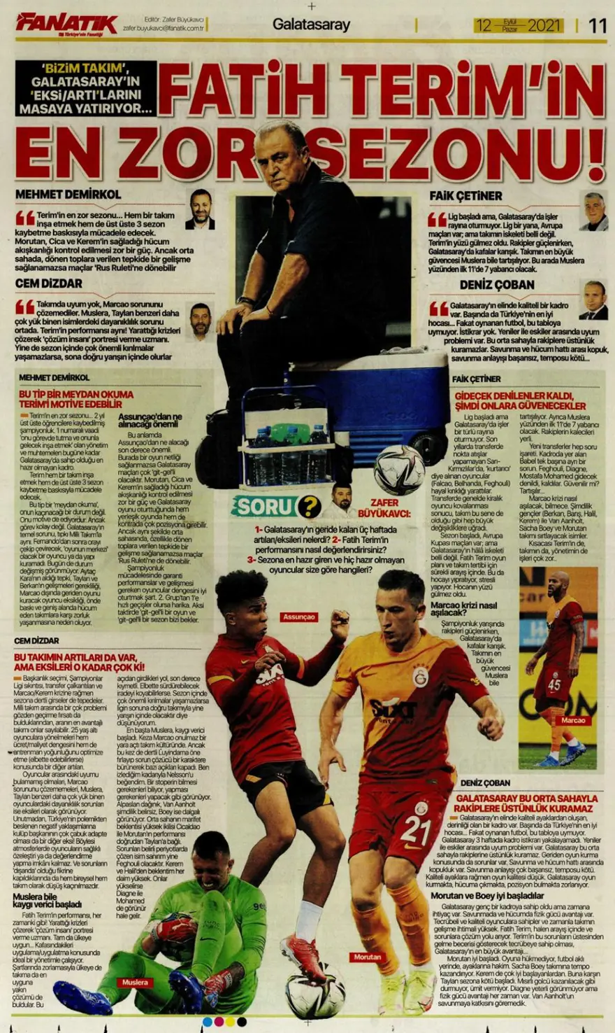 Günün spor manşetleri (12 Eylül 2021) 5 Günün spor manşetleri (12 Eylül 2021) 5