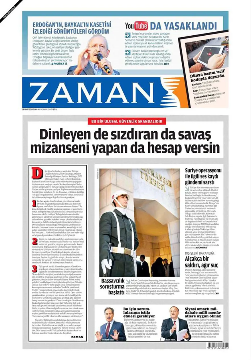 Günün gazete manşetleri - 28 Mart 2014 5