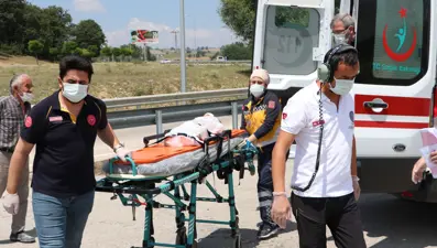 Samsun'da babasının kullandığı otomobilin çarptığı çocuk ağır yaralandı