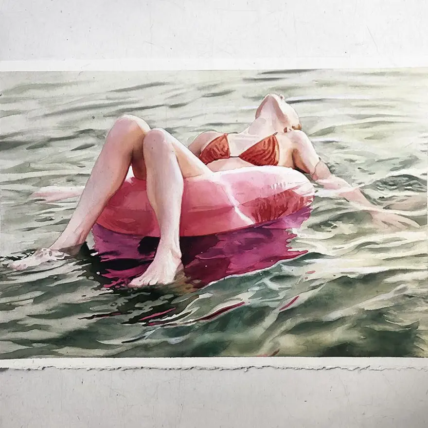 Gerçek gibi görünen sulu boya resimler 18