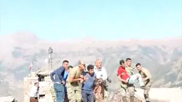 TSK, kazada yaralanan sivilleri helikopterle hastaneye taşıdı