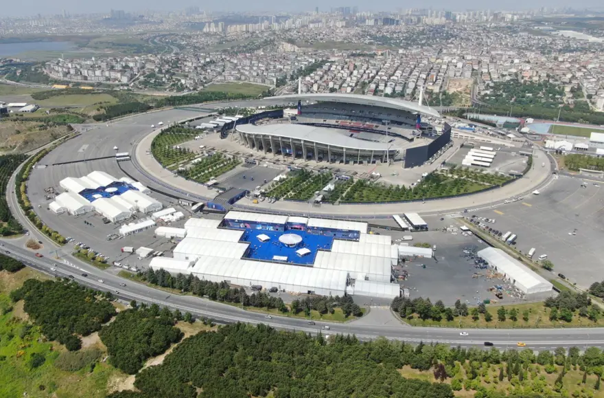 Şampiyonlar Ligi finaline geri sayım: Atatürk Olimpiyat Stadı havadan görüntülendi 5