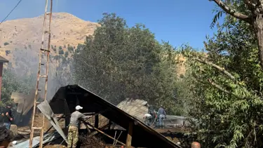 Batman'da korkutan ev yangını