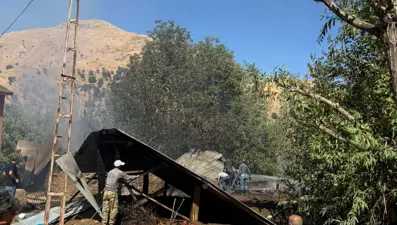 Batman'da korkutan ev yangını