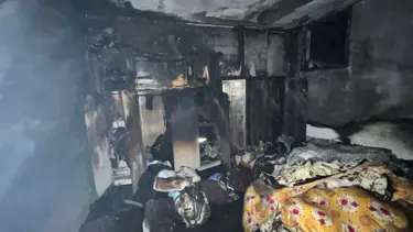 Mardin'de ev yangınında 1 kişi yaralandı