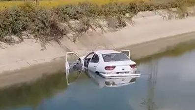 Adana’da otomobil sulama kanalına uçtu: 1 ölü, 2 yaralı