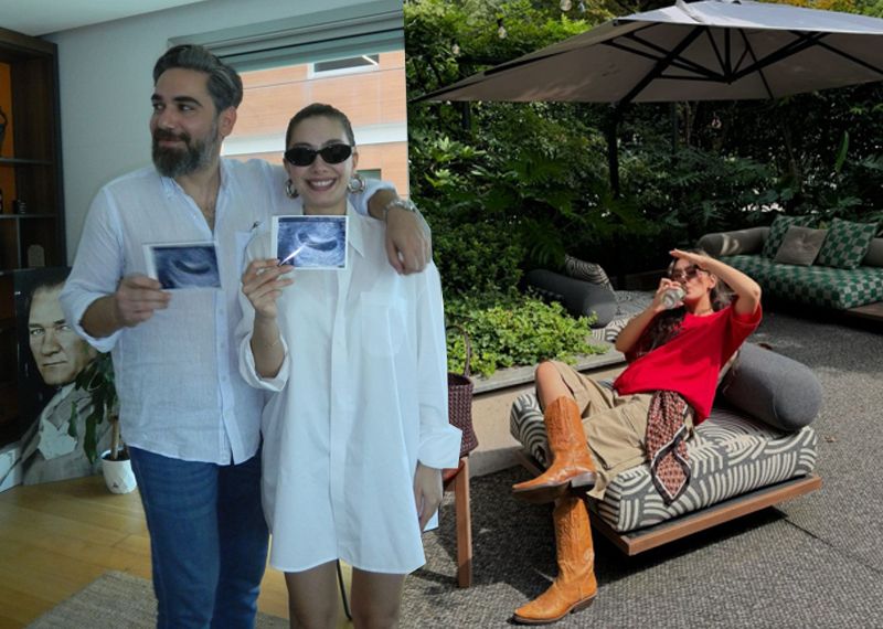 Anne olmak için gün sayan Neslihan Atagül'den karnı burnunda yeni pozlar
