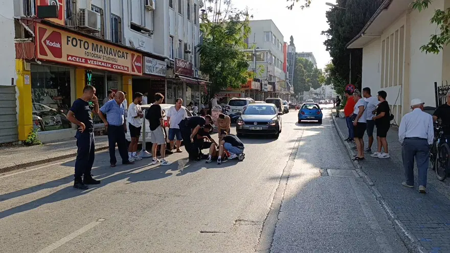 Trafik magandasının tekerlek şovu kaza getirdi 5