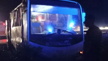 Gaziantep’te tur otobüsü devrildi: 20 yaralı