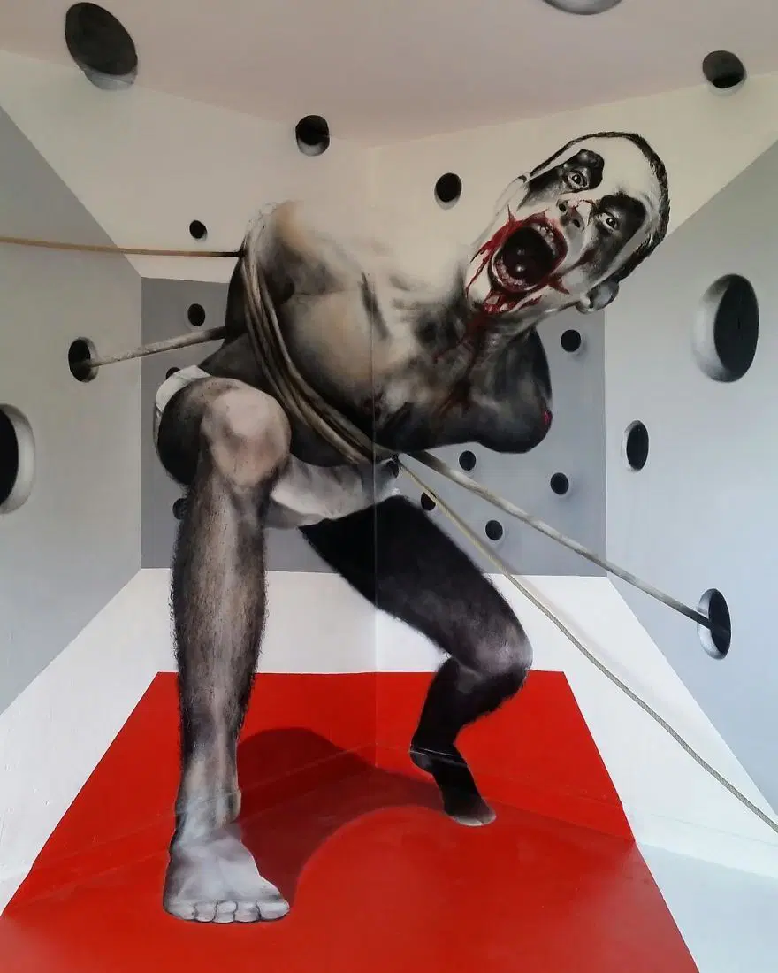 Fransız sokak sanatçısından 3 boyutlu grafitiler 59
