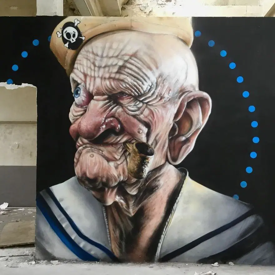 Fransız sokak sanatçısından 3 boyutlu grafitiler 40
