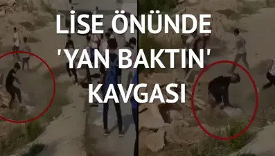 Yere düşen öğrenciyi defalarca tekmeleyip yumrukladı