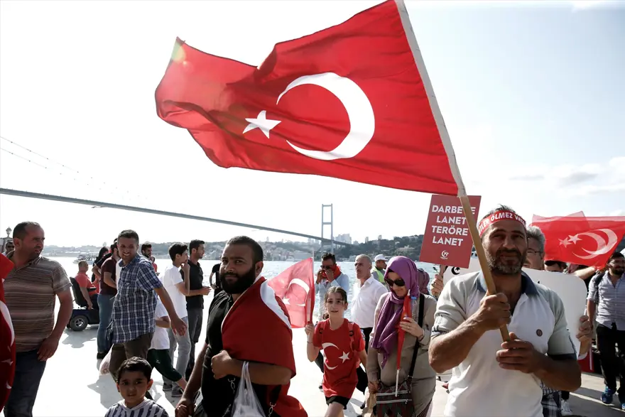 Köprüde Milli Birlik Yürüyüşü 28 Köprüde Milli Birlik Yürüyüşü 28