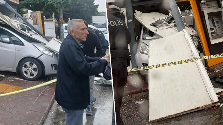 Ankara'da facia ucuz atlatıldı: Kontrolden çıktı, ATM'lere girdi 