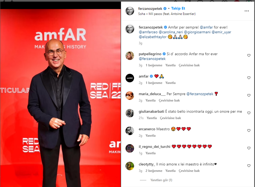 Ferzan Özpetek'e Venedik Film Festivali'nden onur ödülü 1 Ferzan Özpetek'e Venedik Film Festivali'nden onur ödülü 1