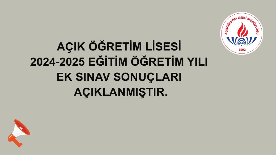 AÖL ek sınav sonuçları açıklandı (aolweb.meb.gov.tr AÖL sonuç ekranı)