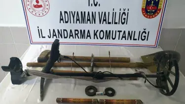 Adıyaman'da kaçak kazıya 5 gözaltı