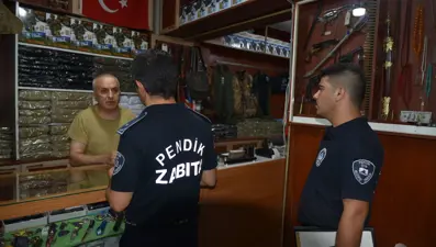 Pendik’te orman yangınlarına karşı patlayıcı ve yanıcı madde satışına yönelik sıkı denetim