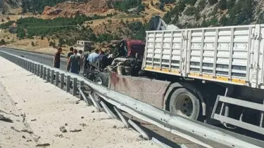 Kahramanmaraş'ta TIR kazası: 1 ağır yaralı