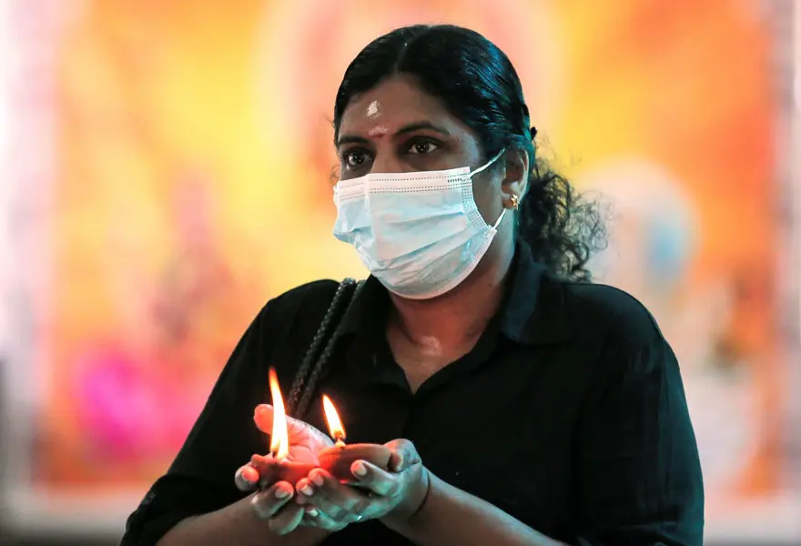 Hindistan'da Diwali festivali kutlandı 4