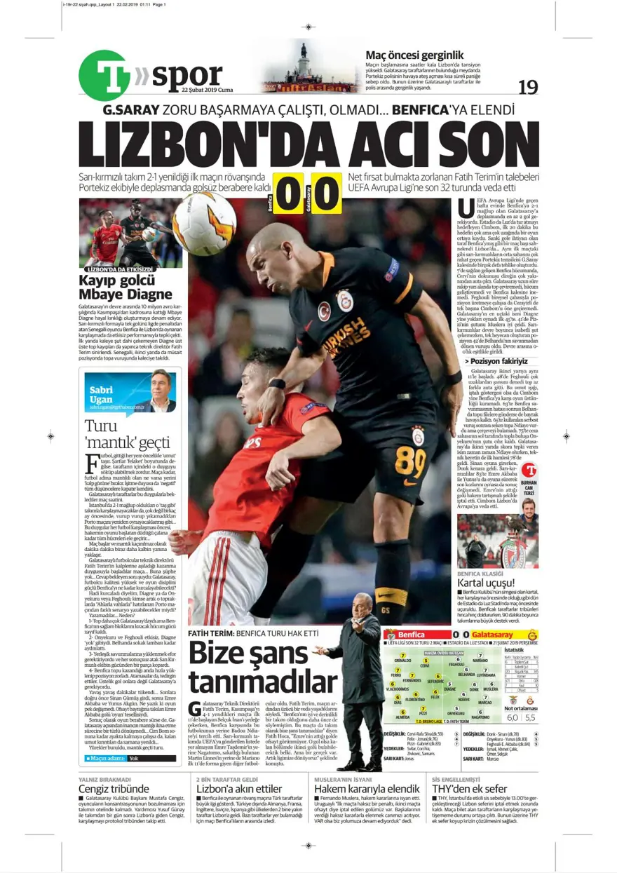 Günün spor manşetleri (22 Şubat 2019) 16