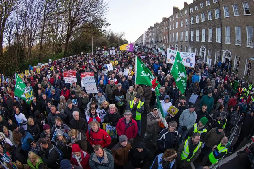 İrlanda'da protestosu 4