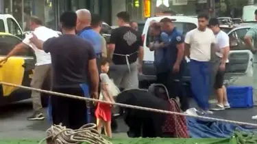 Pazarda alışveriş yaparken ölümden döndü