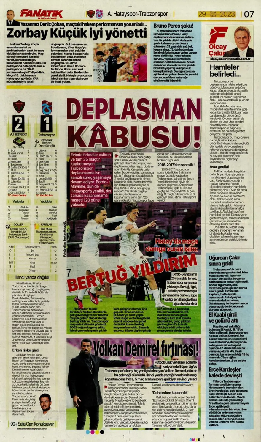 Günün spor manşetleri (29 Ocak 2023) 18