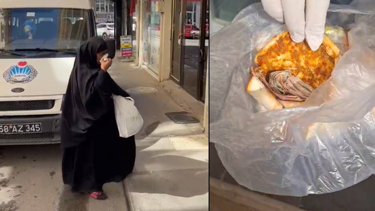 Dilencinin lahmacun oyununu zabıta bozdu