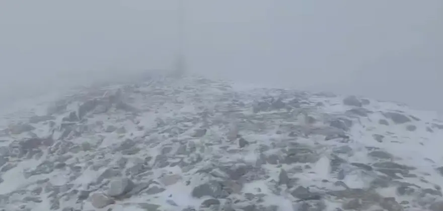 Kar erken geldi... Zirvede göz gözü görmüyor 1