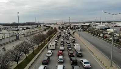 Kapıkule Sınır Kapısı'nda Bulgarların yılbaşı hareketliliği