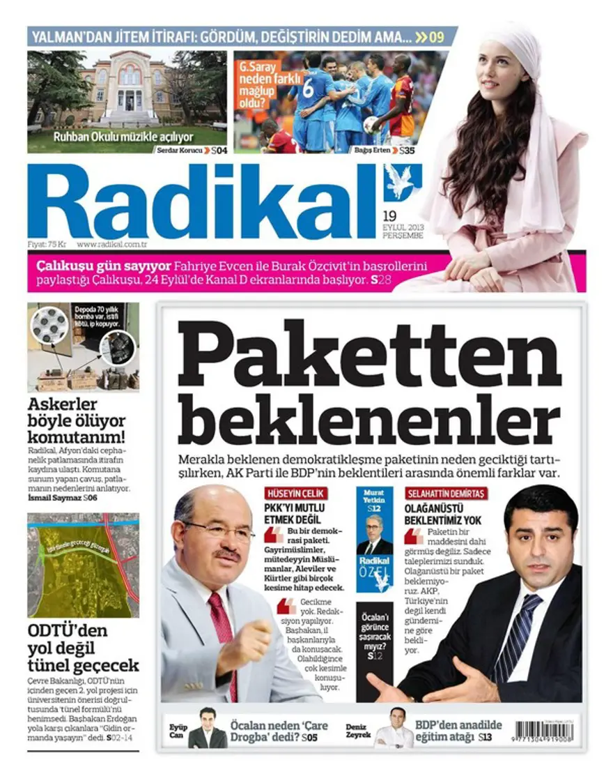 Günün Manşetler- 19 Eylül 2013 4