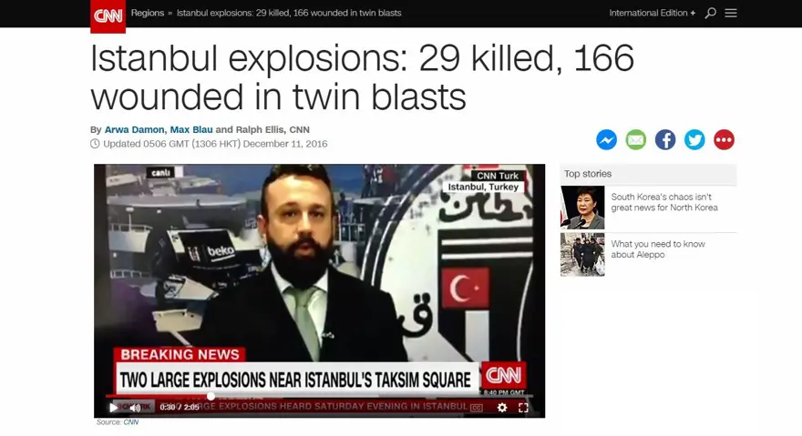 Dış basın İstanbul’daki patlamayı böyle gördü 6