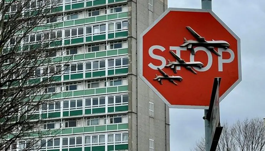 Gizemli sokak sanatçısı Banksy'nin eserleri Toronto'da büyük ilgi gördü 7