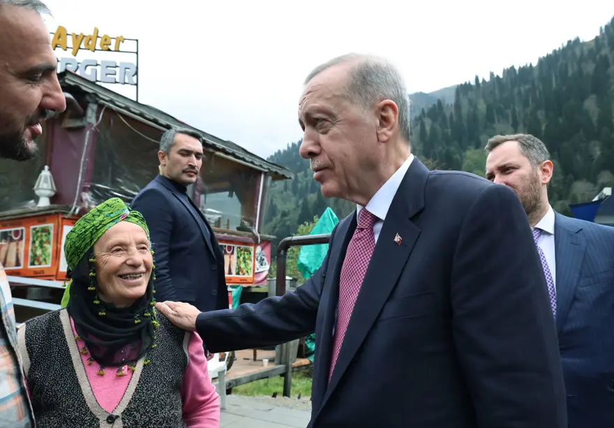 Cumhurbaşkanı Erdoğan, Ayder Yaylası'nda inceleme yaptı 21