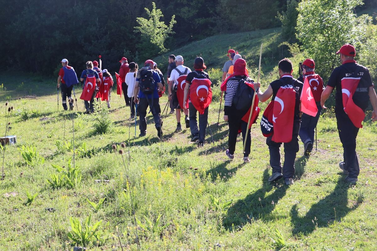 Kastamonu'da 95 kilometrelik 'Atatürk ve İstiklal Yolu Yürüyüşü'