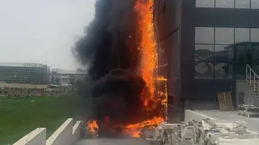 Ankara'da fabrika yangını