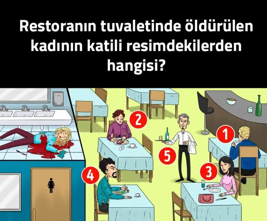 Göründüğünden daha aldatıcı 7 bulmaca (Katil kim?) 