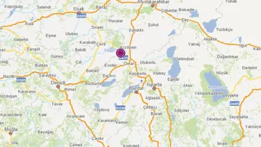 Afyonkarahisar'da 3,9 büyüklüğünde deprem