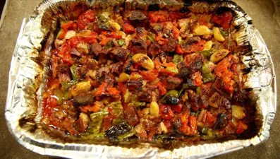 Kayseri'de iftar sofralarının ana yemeği: Fırın ağzı